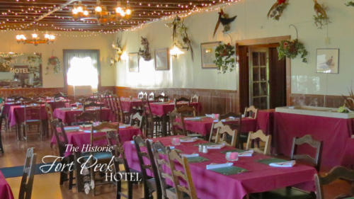Visit the historic Fort Peck Hotel Restaurant